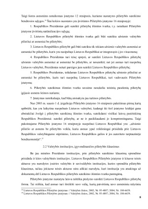 PILIETYBĖS SUTEIKIMO IŠIMTIES TVARKA PROBLEMATIKA. Paveikslėlis 8