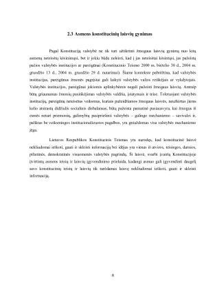ASMENS KONSTITUCINIŲ TEISIŲ IR LAISVIŲ GARANTIJOS IR JŲ GYNIMAS. Paveikslėlis 8
