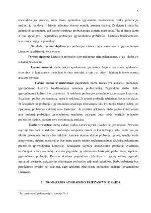 Probacijos įgyvendinimo problemos Lietuvos baudžiamosios teisės sistemoje. Paveikslėlis 5