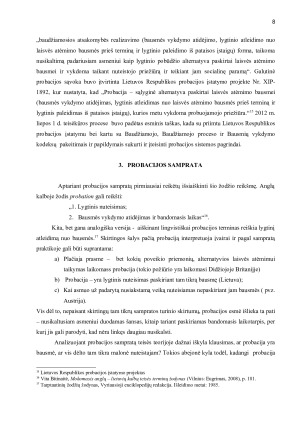 Probacijos įgyvendinimo problemos Lietuvos baudžiamosios teisės sistemoje. Paveikslėlis 8