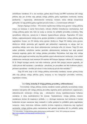 GINČŲ, KYLANČIŲ IŠ VIEŠŲJŲ PIRKIMŲ TEISINIŲ SANTYKIŲ, ARBITRUOTINUMAS. Paveikslėlis 10