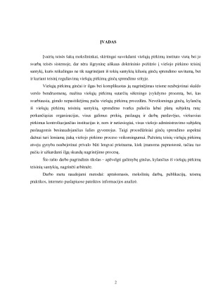GINČŲ, KYLANČIŲ IŠ VIEŠŲJŲ PIRKIMŲ TEISINIŲ SANTYKIŲ, ARBITRUOTINUMAS. Paveikslėlis 3