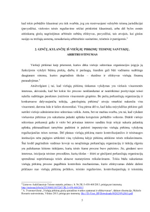 GINČŲ, KYLANČIŲ IŠ VIEŠŲJŲ PIRKIMŲ TEISINIŲ SANTYKIŲ, ARBITRUOTINUMAS. Paveikslėlis 6