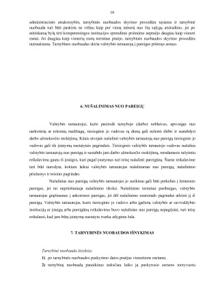 TARNYBINIŲ NUOBAUDŲ SKYRIMO PROCESO STADIJOS. Paveikslėlis 10
