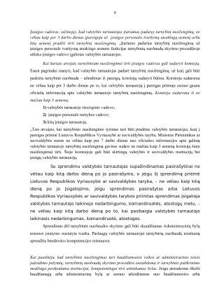 TARNYBINIŲ NUOBAUDŲ SKYRIMO PROCESO STADIJOS. Paveikslėlis 9