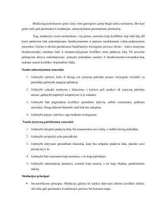 BENDRUOMENINĖ MEDIACIJA IR  JOS TAIKYMO GALIMYBĖS. Paveikslėlis 3