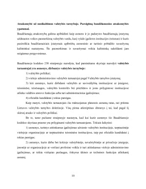 Administracinė ir baudžiamoji atsakomybė, taikoma valstybės tarnautojams. Paveikslėlis 10