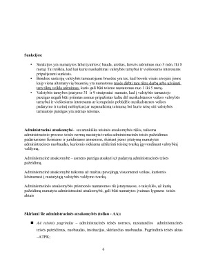 Administracinė ir baudžiamoji atsakomybė, taikoma valstybės tarnautojams. Paveikslėlis 6