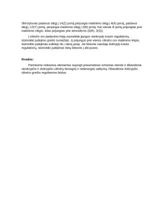 Pneumatinių cilindrų valdymas. Paveikslėlis 4