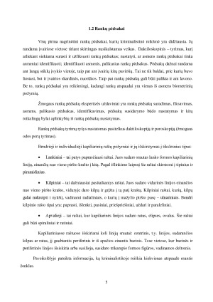 Šiuolaikinės technologijos ieškant įvykio vietoje paliktų nusikaltėlio pėdsakų (įkalčių). Paveikslėlis 5