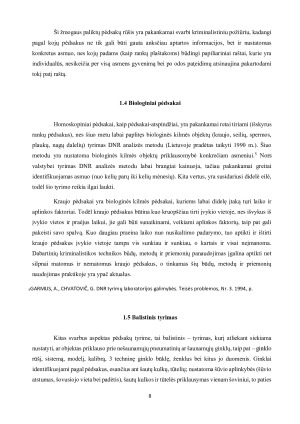 Šiuolaikinės technologijos ieškant įvykio vietoje paliktų nusikaltėlio pėdsakų (įkalčių). Paveikslėlis 8