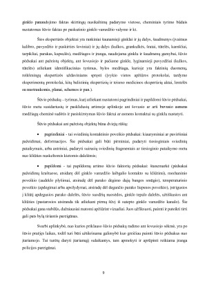 Šiuolaikinės technologijos ieškant įvykio vietoje paliktų nusikaltėlio pėdsakų (įkalčių). Paveikslėlis 9