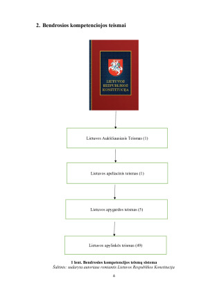 BENDROSIOS KOMPETENCIJOS TEISMŲ SISTEMA. Paveikslėlis 6
