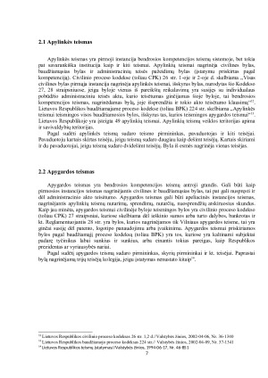 BENDROSIOS KOMPETENCIJOS TEISMŲ SISTEMA. Paveikslėlis 7