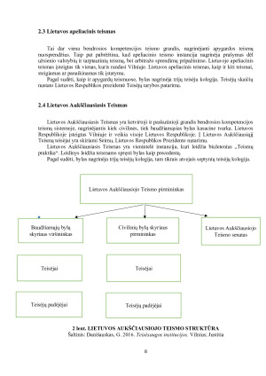 BENDROSIOS KOMPETENCIJOS TEISMŲ SISTEMA. Paveikslėlis 8