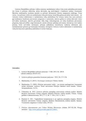 POLICIJOS VEIKLOS ANALIZĖ LIETUVOJE. Paveikslėlis 7
