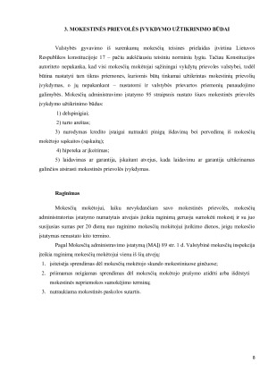 PRIVERSTINIS MOKESČIO IR SU JUO SUSIJUSIŲ SUMŲ IŠIEŠKOJIMAS. Paveikslėlis 8