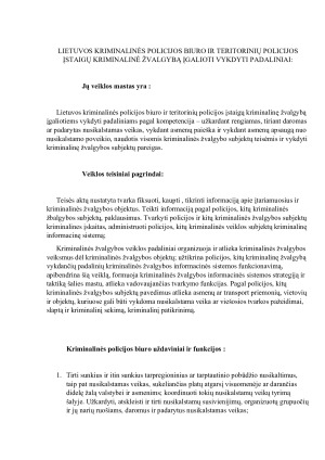 Kriminalinės žvalgybos subjektų struktūrinių padalinių, atliekančių kriminalinę žvalgybą, veiklos teisiniai pagrindai. Paveikslėlis 5