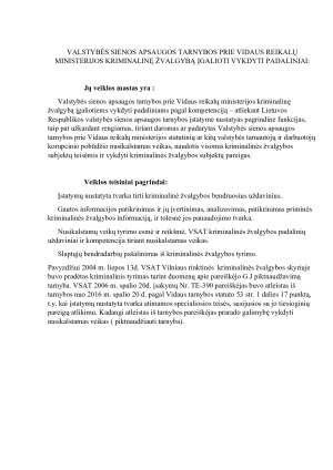 Kriminalinės žvalgybos subjektų struktūrinių padalinių, atliekančių kriminalinę žvalgybą, veiklos teisiniai pagrindai. Paveikslėlis 7