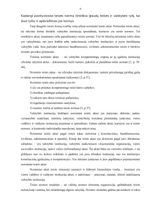 Loginė ir tekstinė teisės normos. Paveikslėlis 6