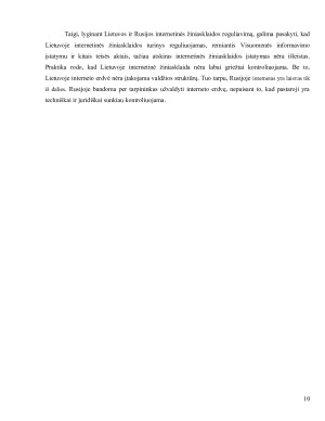 MASINIŲ INFORMACIJOS PRIEMONIŲ ĮSTATYMINIS REGULIAVIMAS LIETUVOJE IR RUSIJOJE. Paveikslėlis 10