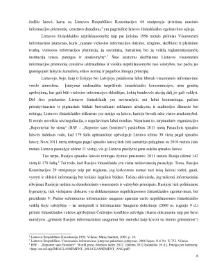 MASINIŲ INFORMACIJOS PRIEMONIŲ ĮSTATYMINIS REGULIAVIMAS LIETUVOJE IR RUSIJOJE. Paveikslėlis 6