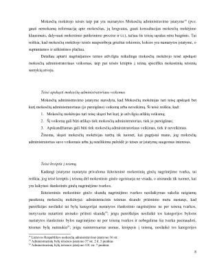 Mokestiniai ginčai ir jų nagrinėjimo tvarka. Paveikslėlis 8
