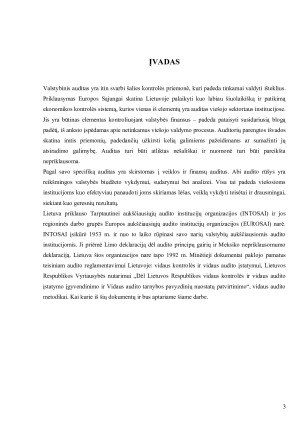 AUDITO TEISINIS REGLAMENTAVIMAS LIETUVOJE. Paveikslėlis 3