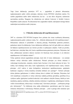 AUDITO TEISINIS REGLAMENTAVIMAS LIETUVOJE. Paveikslėlis 8
