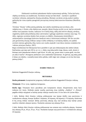 Poggendorff iliuzijos patikrinimas. Paveikslėlis 2