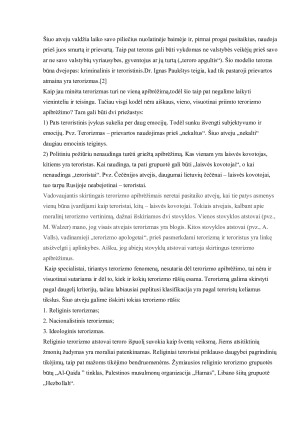 KOVOS SU TERORIZMU DERINIMAS TARPTAUTINĖJE POLITIKOJE. Paveikslėlis 5