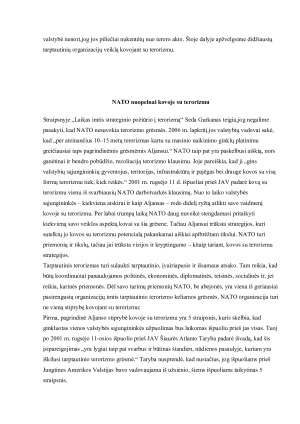 KOVOS SU TERORIZMU DERINIMAS TARPTAUTINĖJE POLITIKOJE. Paveikslėlis 7