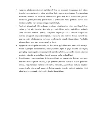 NUTARIMAS ADMINISTRACINĖS TEISĖS PAŽEIDIMŲ BYLOJE. Paveikslėlis 8