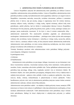 ADMINISTRACINĖS TEISĖS PAŽEIDIMO SUDĖTIS. Paveikslėlis 3