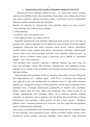 ADMINISTRACINĖS TEISĖS PAŽEIDIMO SUDĖTIS. Paveikslėlis 8