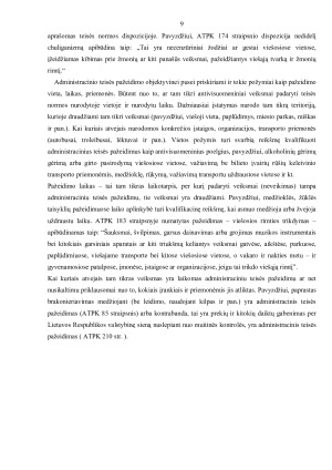 ADMINISTRACINĖS TEISĖS PAŽEIDIMO SUDĖTIS. Paveikslėlis 9