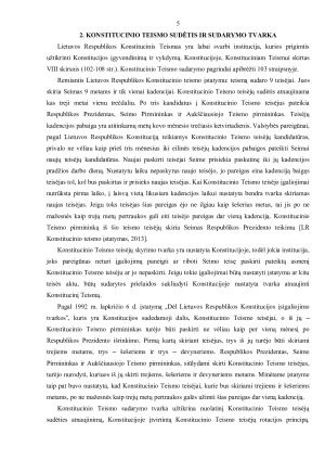 LIETUVOS RESPUBLIKOS KONSTITUCINIO TEISMO SUDĖTIS IR SUDARYMO TVARKA. Paveikslėlis 6