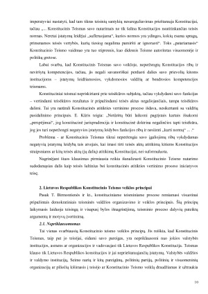 Lietuvos Respublikos Konstitucinis Teismas. Teisinis statusas, veiklos principai, sudarymo tvarka ir kompetencija. Paveikslėlis 10