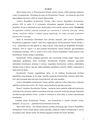 Lietuvos Respublikos Konstitucinis Teismas. Teisinis statusas, veiklos principai, sudarymo tvarka ir kompetencija. Paveikslėlis 3