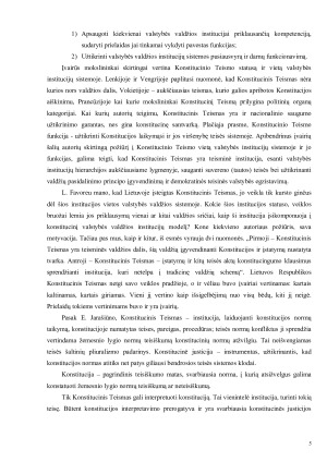Lietuvos Respublikos Konstitucinis Teismas. Teisinis statusas, veiklos principai, sudarymo tvarka ir kompetencija. Paveikslėlis 5