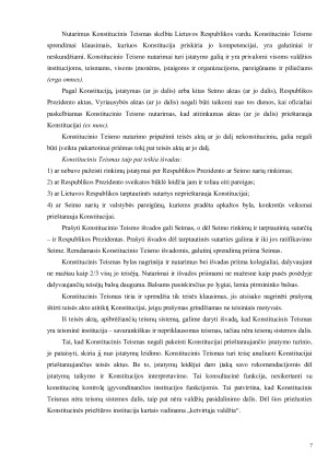 Lietuvos Respublikos Konstitucinis Teismas. Teisinis statusas, veiklos principai, sudarymo tvarka ir kompetencija. Paveikslėlis 7