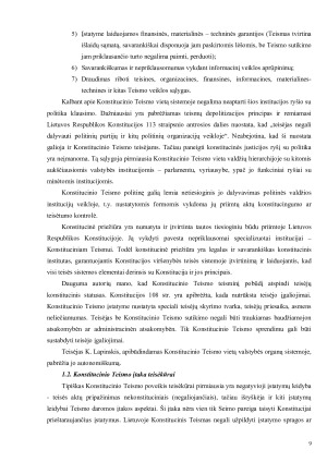 Lietuvos Respublikos Konstitucinis Teismas. Teisinis statusas, veiklos principai, sudarymo tvarka ir kompetencija. Paveikslėlis 9