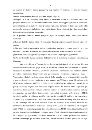 Lietuvos Respublikos muitinė ir tranzito sistemos (2). Paveikslėlis 10