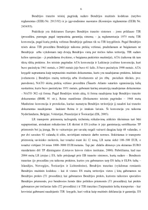 Lietuvos Respublikos muitinė ir tranzito sistemos (2). Paveikslėlis 6