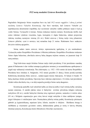 LIETUVOS TEISĖS SISTEMOS RAIDA. NACIONALINĖS TEISĖS, KŪRIMO KONSTITUCINIAI PRINCIPAI. Paveikslėlis 8