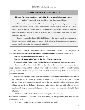 Lietuvos valstybės konstitucijų ypatumai. Paveikslėlis 8