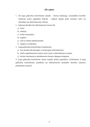 LYGIŲ GALIMYBIŲ KONTROLIERIAUS TARNYBA. Paveikslėlis 8