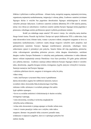 LISABONOS SUTARTIS. PALYGINIMAS SU EUROPOS SĄJUNGOS KONSTITUCIJA. NAUJOVĖS. REIKŠMĖ. Paveikslėlis 3