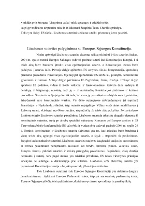 LISABONOS SUTARTIS. PALYGINIMAS SU EUROPOS SĄJUNGOS KONSTITUCIJA. NAUJOVĖS. REIKŠMĖ. Paveikslėlis 4