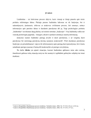 Liudininkas, sakantis netiesą. Subjektyvios tiesos išaiškinimas. Paveikslėlis 3
